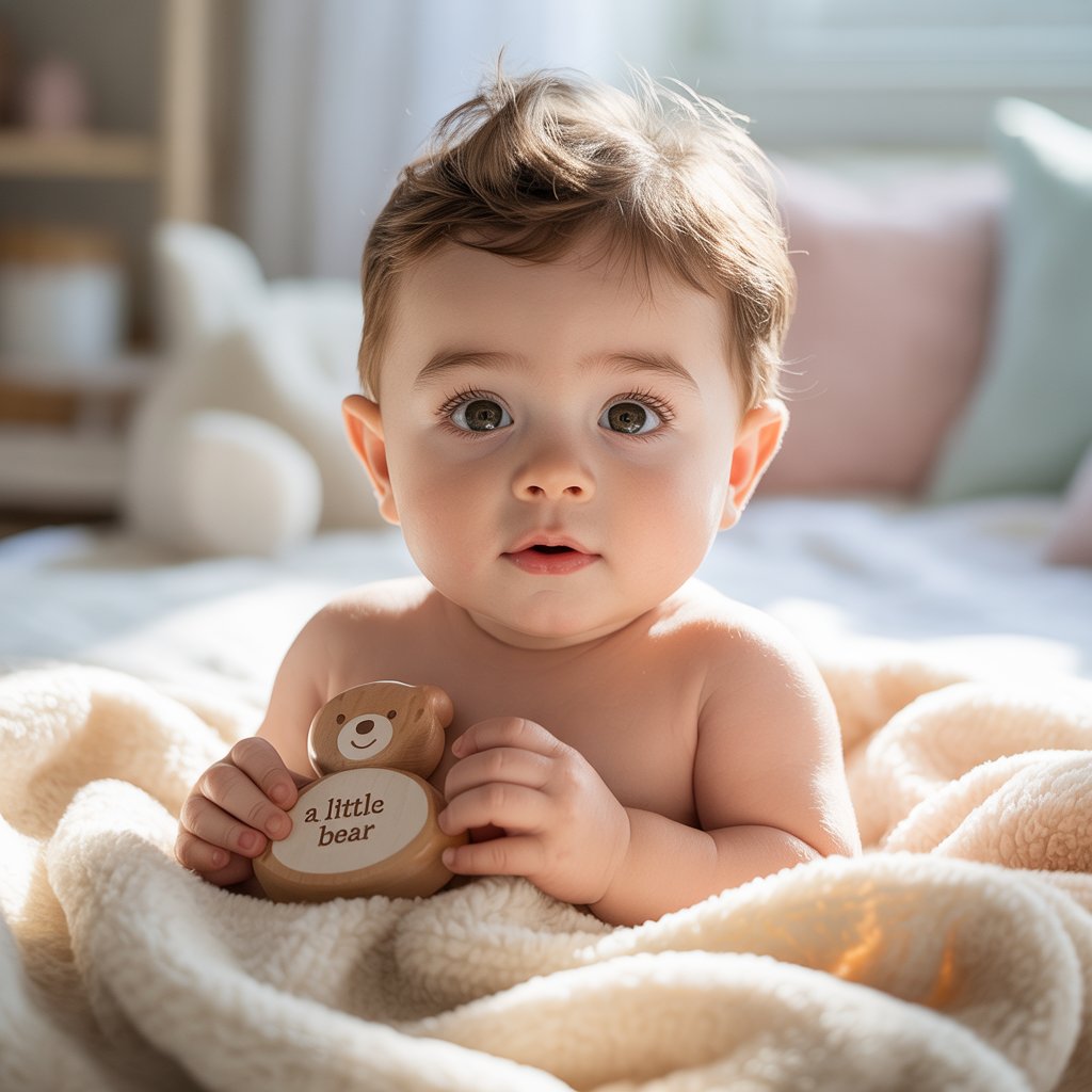 Hindu baby with F